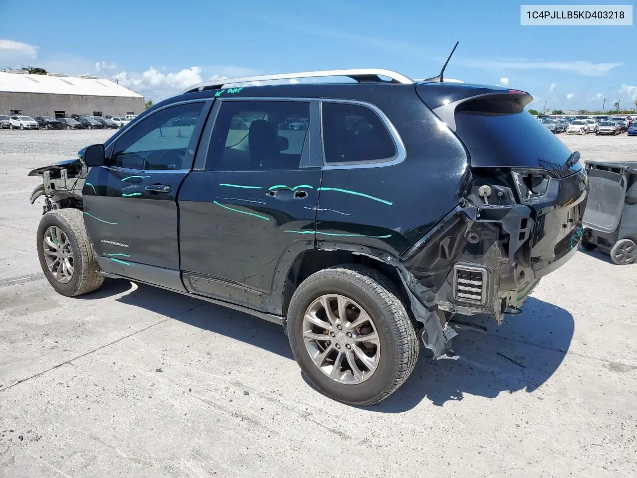2019 Jeep Cherokee Latitude Plus VIN: 1C4PJLLB5KD403218 Lot: 63067735