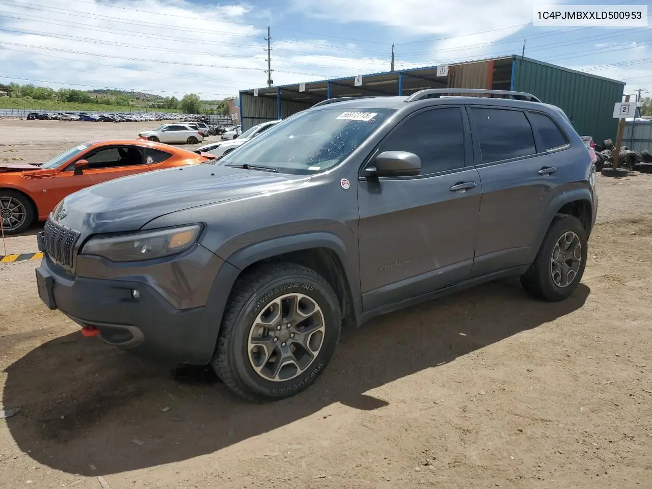 2020 Jeep Cherokee Trailhawk VIN: 1C4PJMBXXLD500953 Lot: 56972715