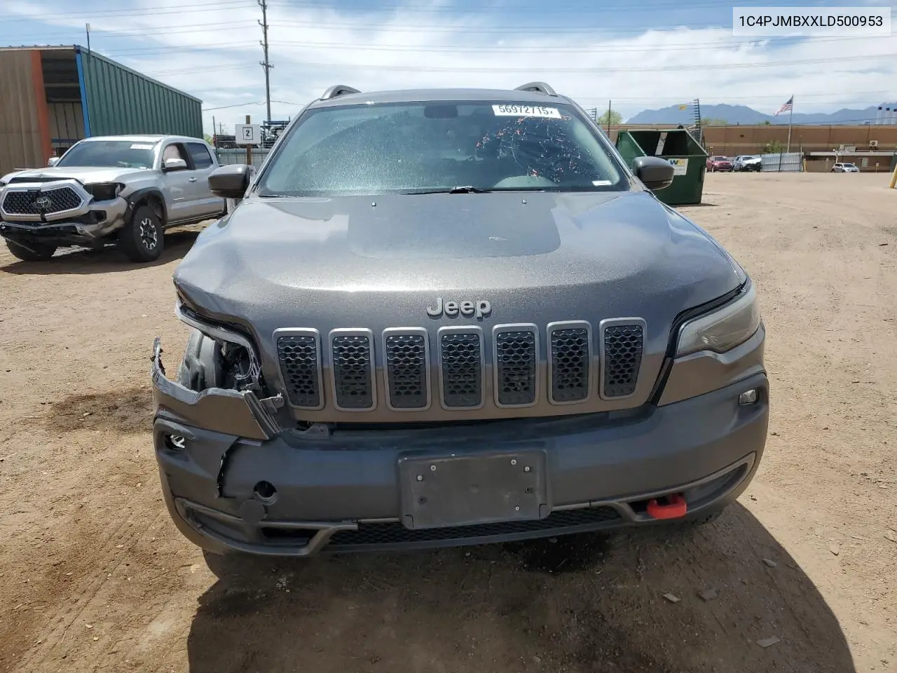 2020 Jeep Cherokee Trailhawk VIN: 1C4PJMBXXLD500953 Lot: 56972715