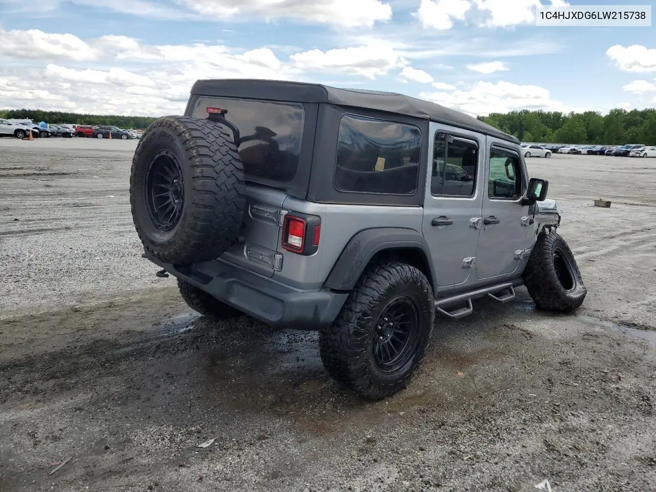 2020 Jeep Wrangler Unlimited Sport VIN: 1C4HJXDG6LW215738 Lot: 57152475