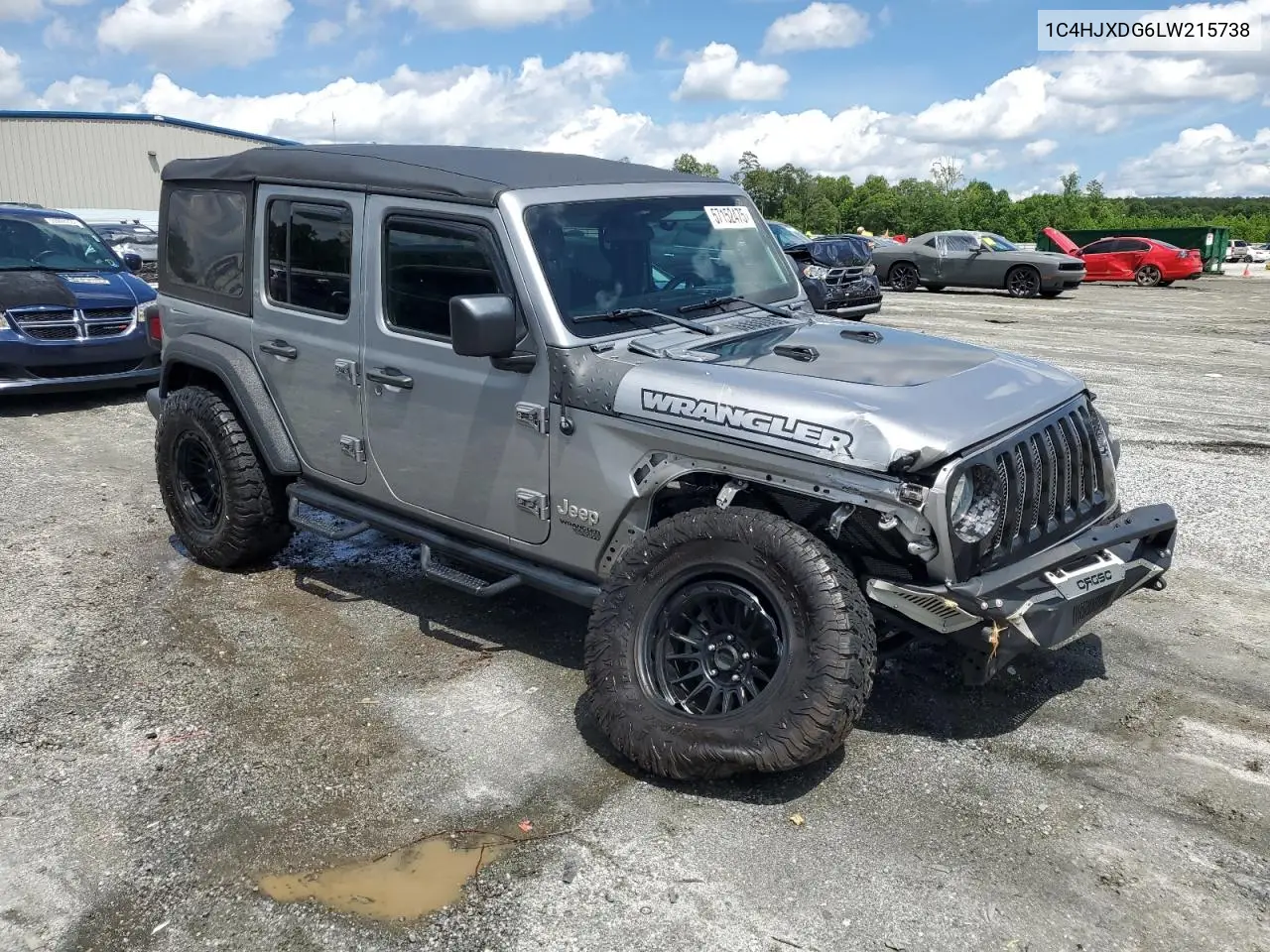 2020 Jeep Wrangler Unlimited Sport VIN: 1C4HJXDG6LW215738 Lot: 57152475