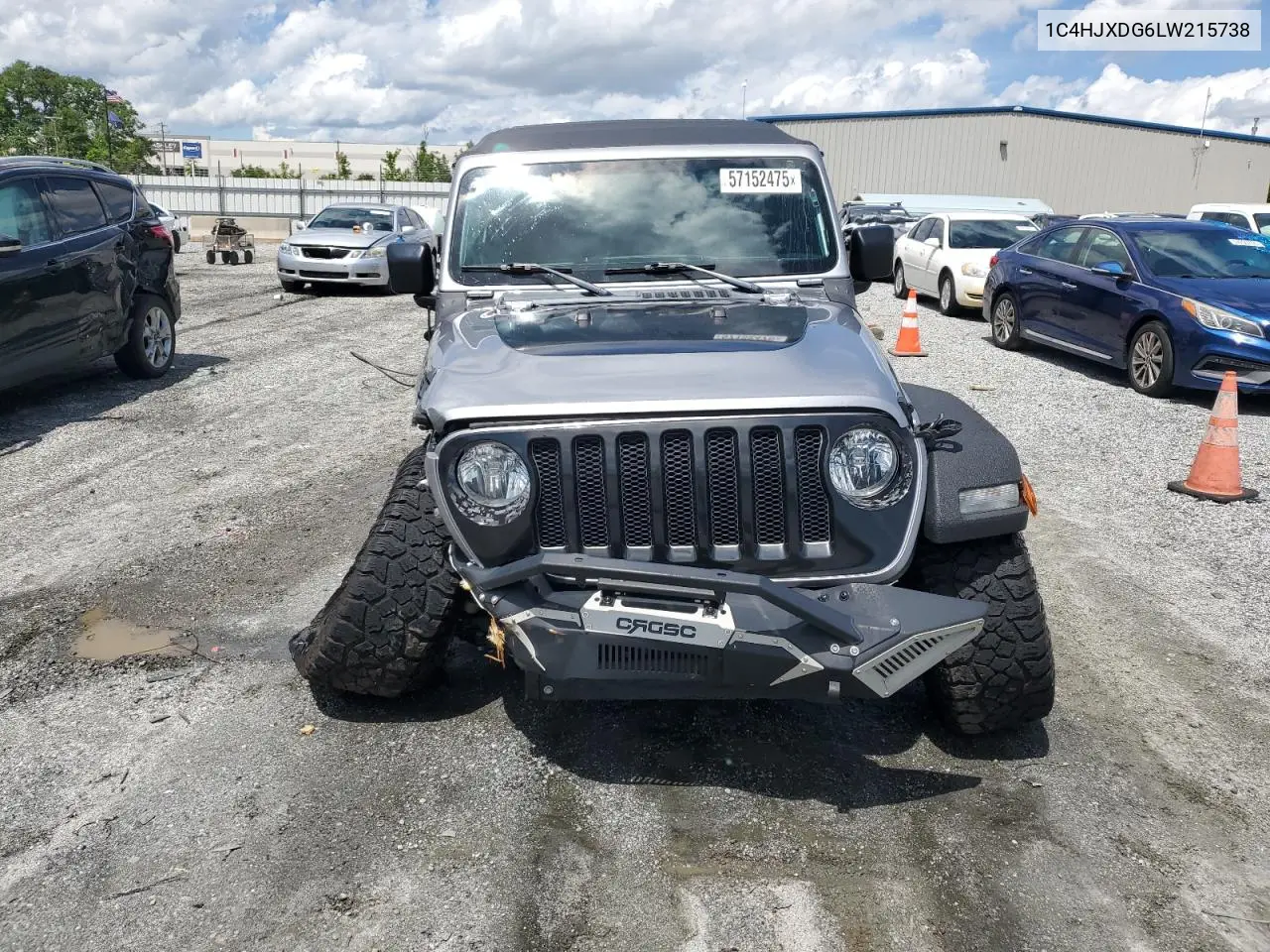 2020 Jeep Wrangler Unlimited Sport VIN: 1C4HJXDG6LW215738 Lot: 57152475
