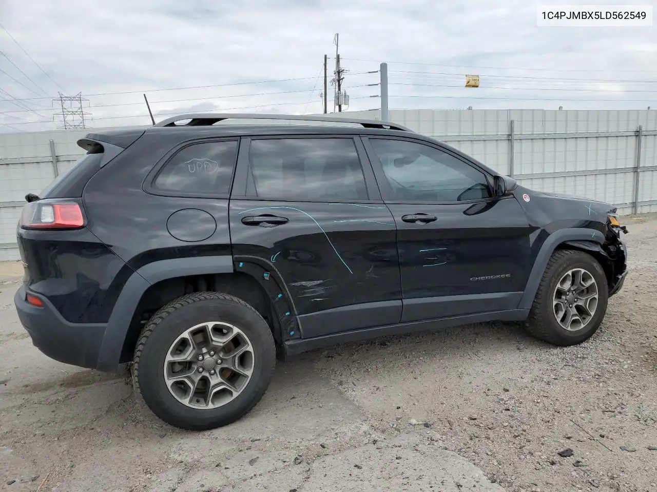 2020 Jeep Cherokee Trailhawk VIN: 1C4PJMBX5LD562549 Lot: 63055805