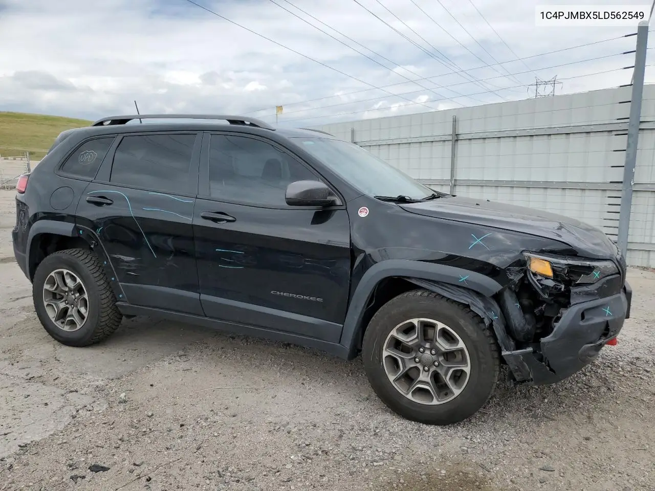 2020 Jeep Cherokee Trailhawk VIN: 1C4PJMBX5LD562549 Lot: 63055805