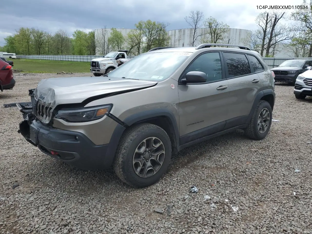 2021 Jeep Cherokee Trailhawk VIN: 1C4PJMBXXMD110534 Lot: 56333785