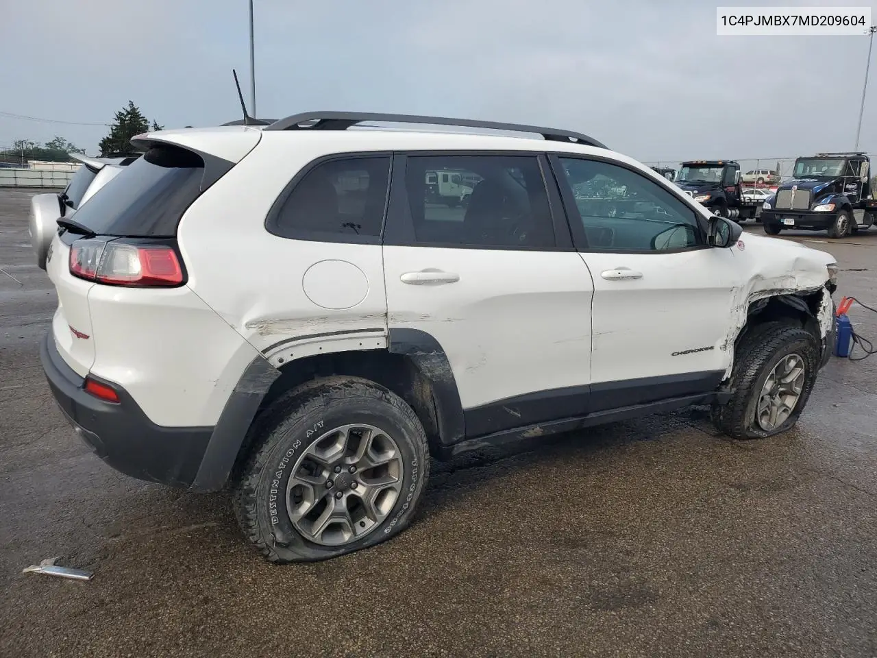 2021 Jeep Cherokee Trailhawk VIN: 1C4PJMBX7MD209604 Lot: 59289355