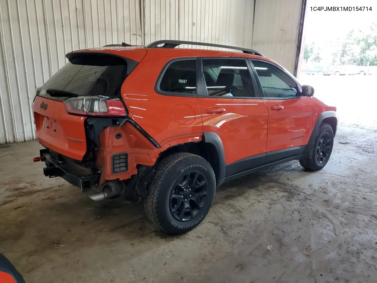2021 Jeep Cherokee Trailhawk VIN: 1C4PJMBX1MD154714 Lot: 62785905