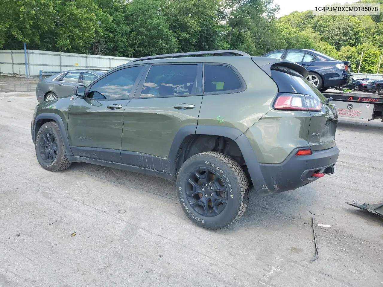 2021 Jeep Cherokee Trailhawk VIN: 1C4PJMBX0MD185078 Lot: 63264765