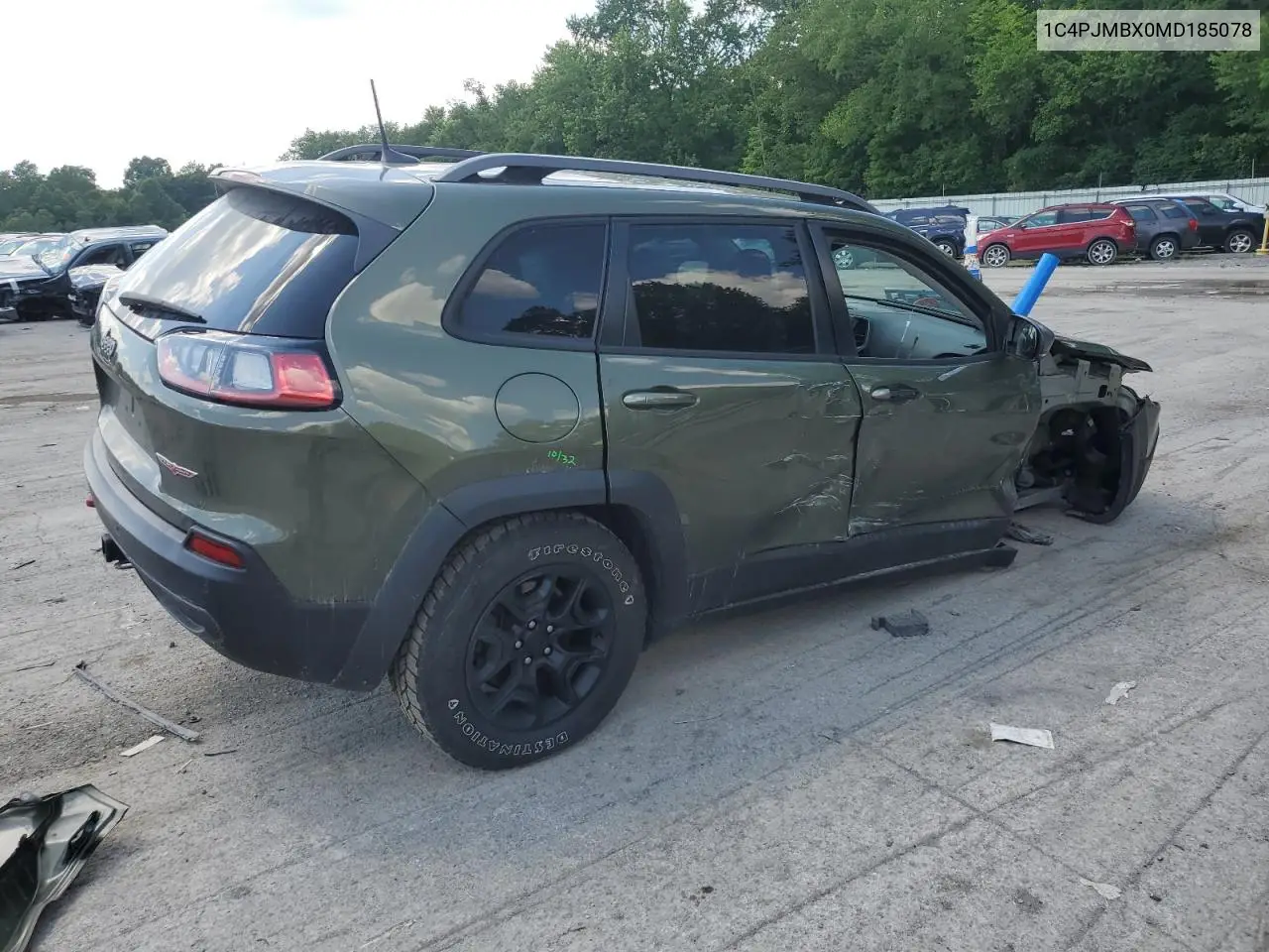 2021 Jeep Cherokee Trailhawk VIN: 1C4PJMBX0MD185078 Lot: 63264765