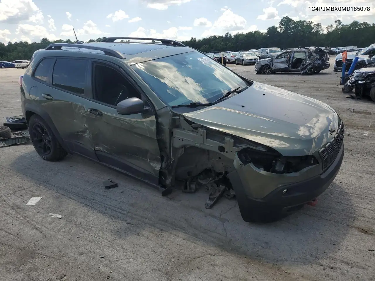2021 Jeep Cherokee Trailhawk VIN: 1C4PJMBX0MD185078 Lot: 63264765