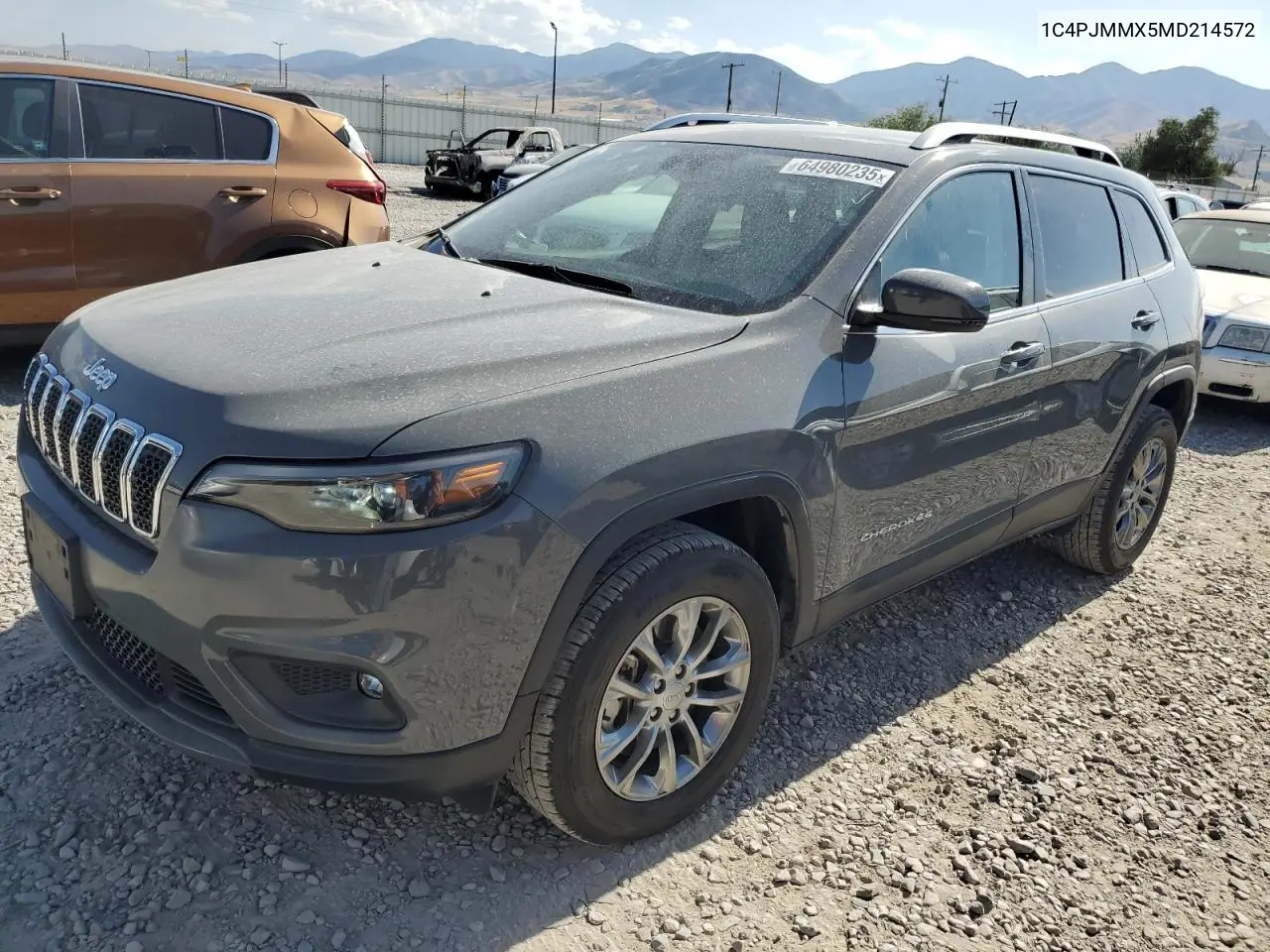 2021 Jeep Cherokee Latitude Lux VIN: 1C4PJMMX5MD214572 Lot: 64980235