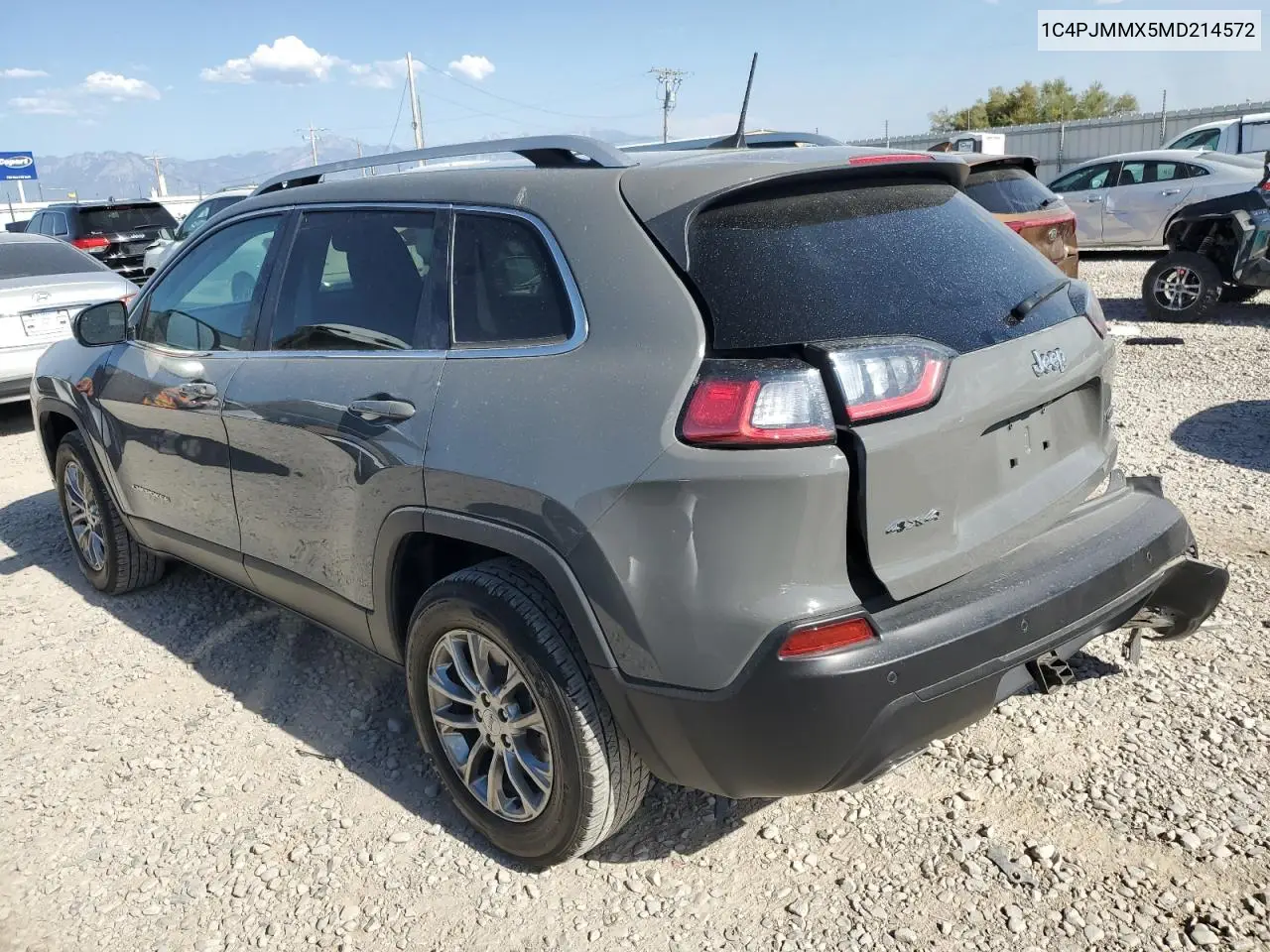 2021 Jeep Cherokee Latitude Lux VIN: 1C4PJMMX5MD214572 Lot: 64980235