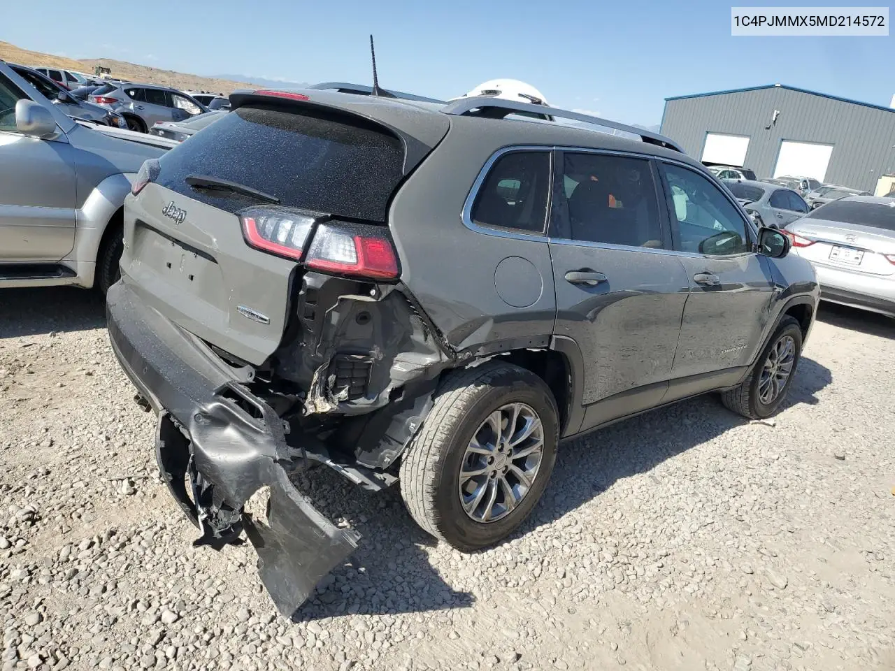 2021 Jeep Cherokee Latitude Lux VIN: 1C4PJMMX5MD214572 Lot: 64980235