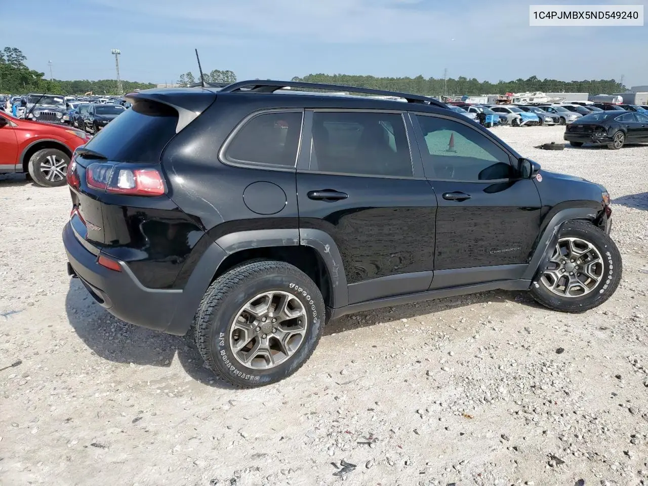 2022 Jeep Cherokee Trailhawk VIN: 1C4PJMBX5ND549240 Lot: 56743785