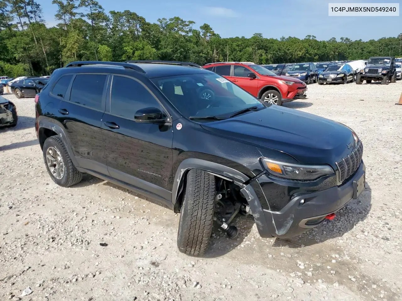 2022 Jeep Cherokee Trailhawk VIN: 1C4PJMBX5ND549240 Lot: 56743785