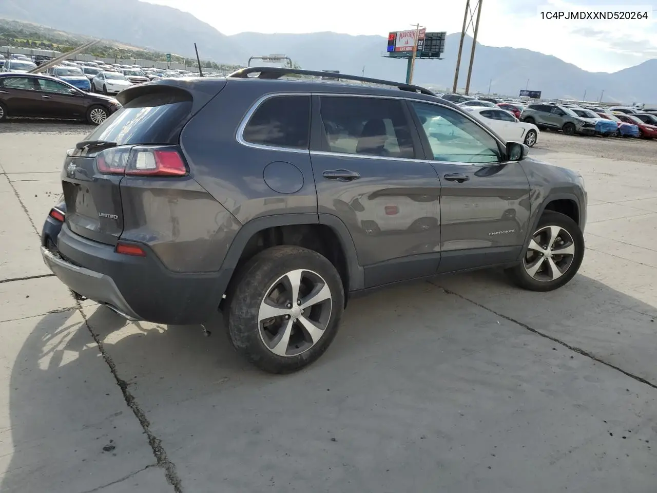 2022 Jeep Cherokee Limited VIN: 1C4PJMDXXND520264 Lot: 65767825