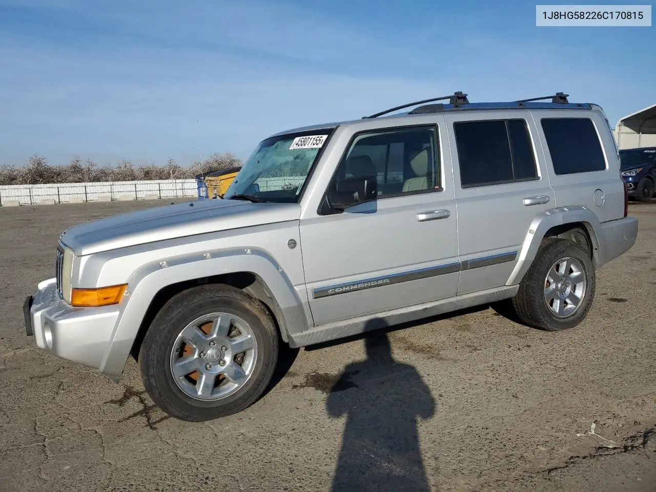 2006 Jeep Commander Limited VIN: 1J8HG58226C170815 Lot: 45801155