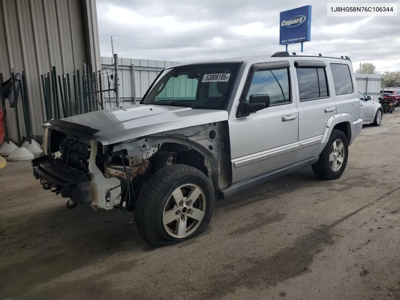 2006 Jeep Commander Limited VIN: 1J8HG58N76C106344 Lot: 53808185