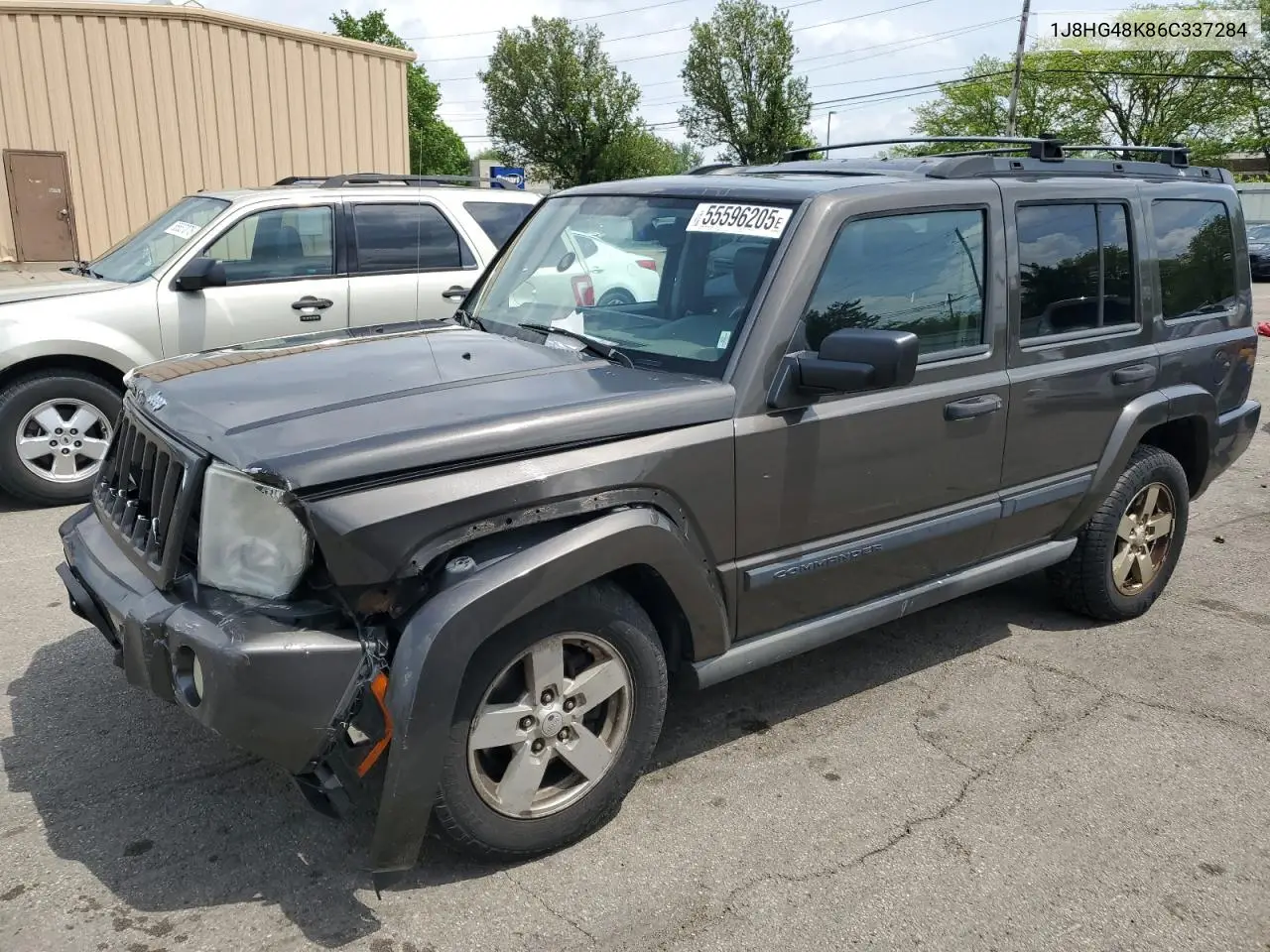 2006 Jeep Commander VIN: 1J8HG48K86C337284 Lot: 55596205