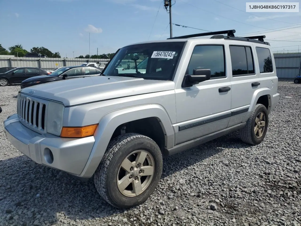 2006 Jeep Commander VIN: 1J8HG48K86C197317 Lot: 56476245