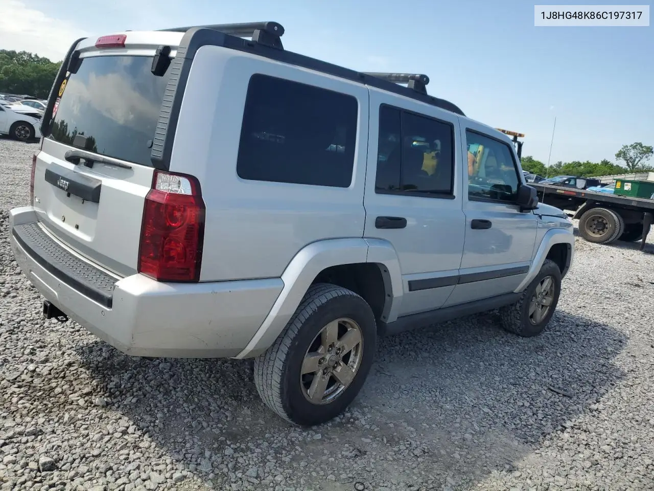 2006 Jeep Commander VIN: 1J8HG48K86C197317 Lot: 56476245