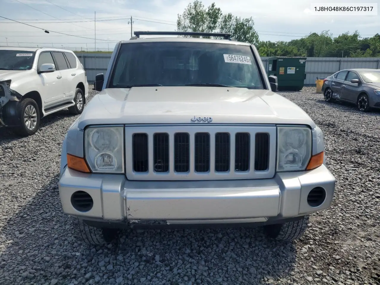 2006 Jeep Commander VIN: 1J8HG48K86C197317 Lot: 56476245