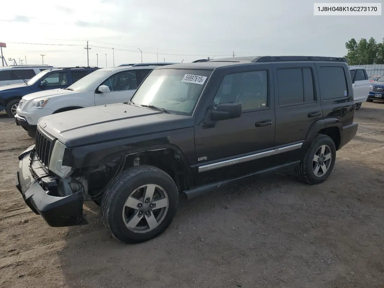 2006 Jeep Commander VIN: 1J8HG48K16C273170 Lot: 59997615