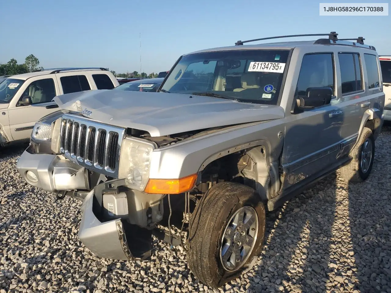 2006 Jeep Commander Limited VIN: 1J8HG58296C170388 Lot: 61134795