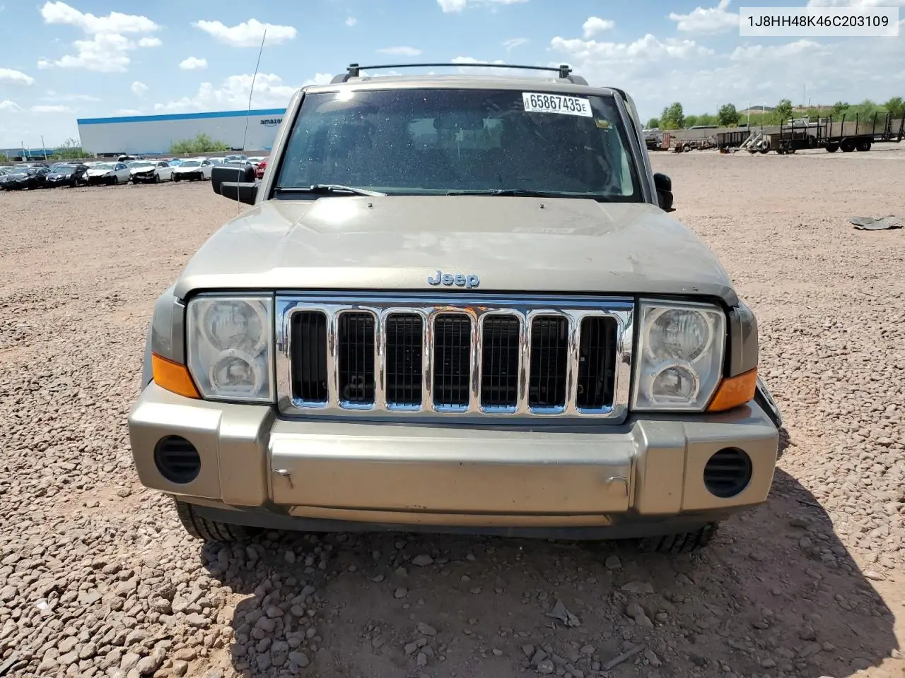 2006 Jeep Commander VIN: 1J8HH48K46C203109 Lot: 65867435