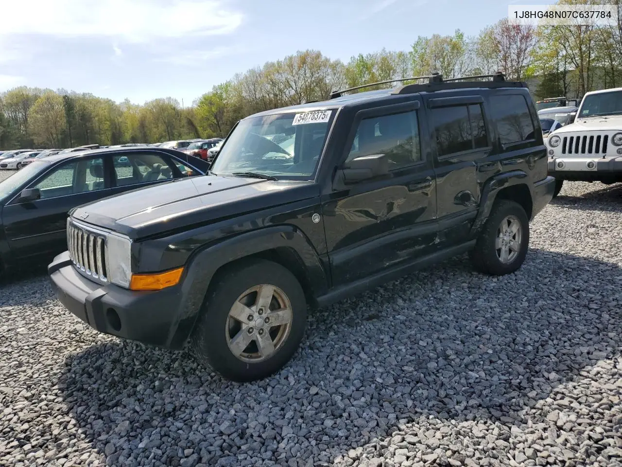2007 Jeep Commander VIN: 1J8HG48N07C637784 Lot: 54878375