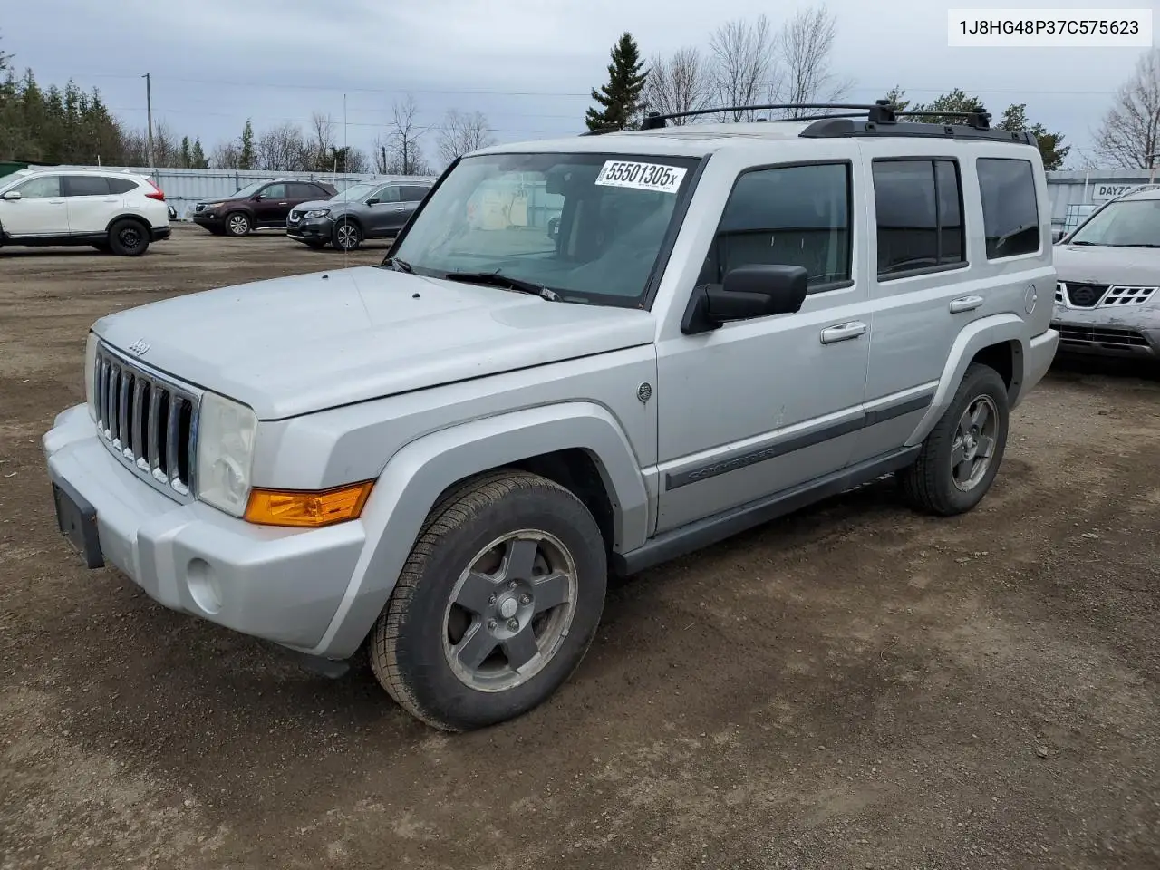 2007 Jeep Commander VIN: 1J8HG48P37C575623 Lot: 55501305