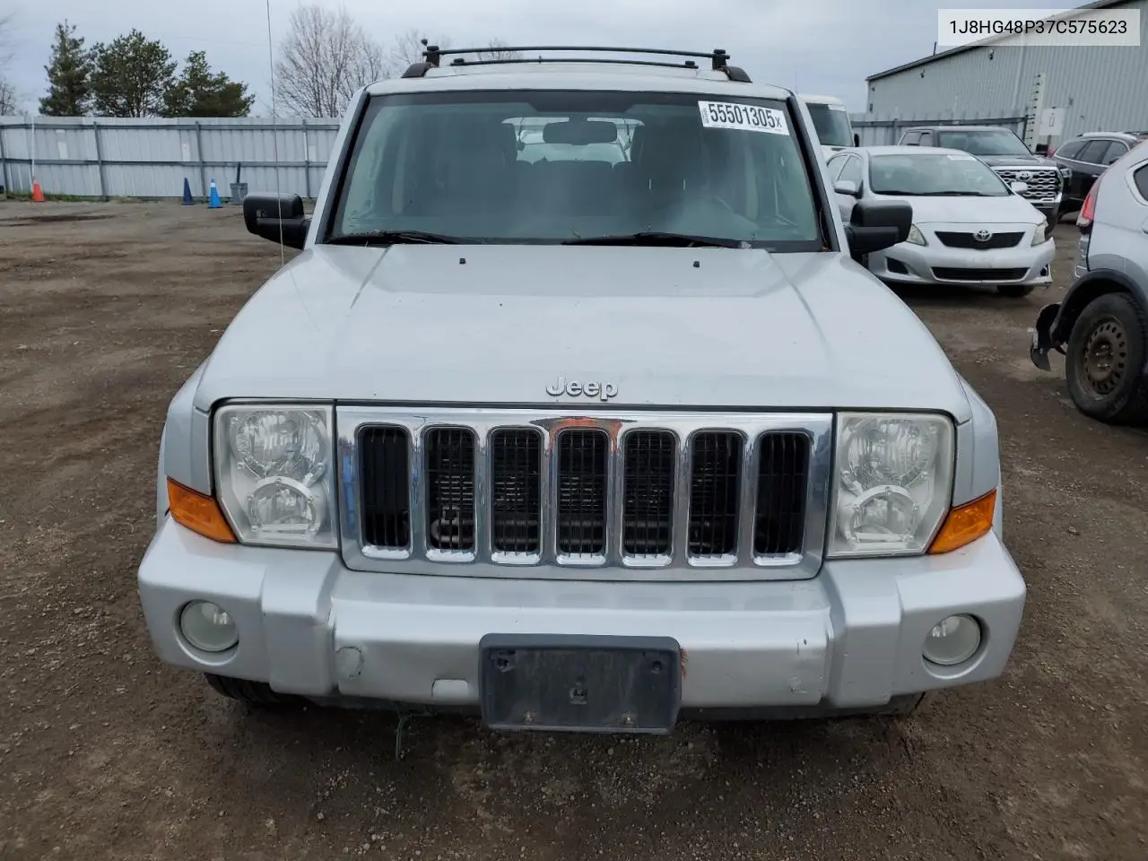 2007 Jeep Commander VIN: 1J8HG48P37C575623 Lot: 55501305