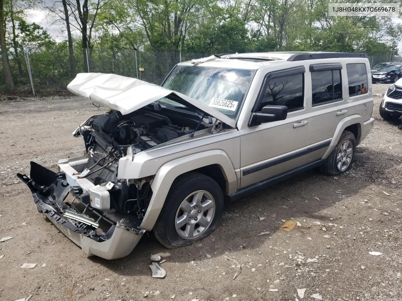 2007 Jeep Commander VIN: 1J8HG48KX7C669678 Lot: 55626625
