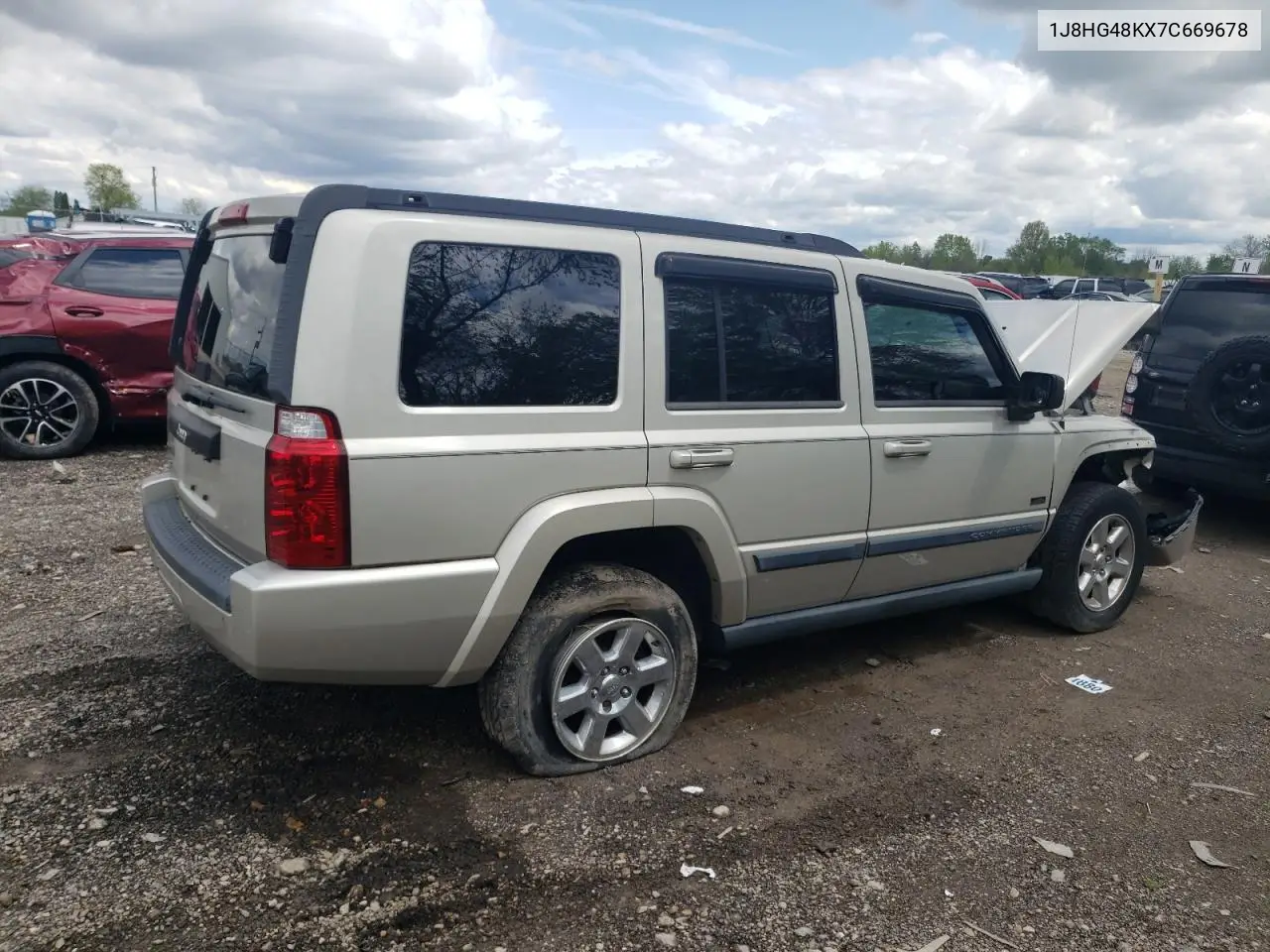 2007 Jeep Commander VIN: 1J8HG48KX7C669678 Lot: 55626625