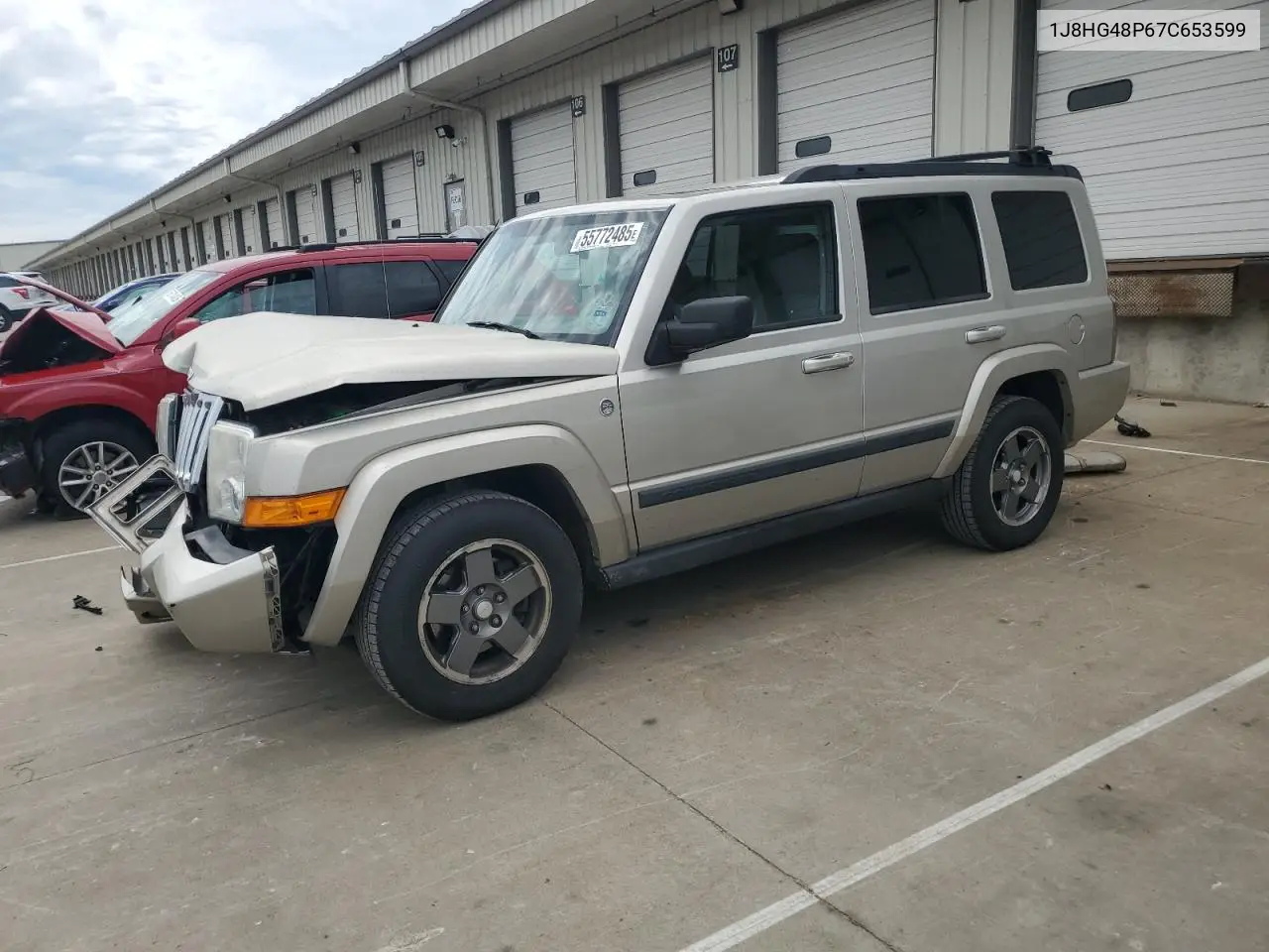 2007 Jeep Commander VIN: 1J8HG48P67C653599 Lot: 55772485