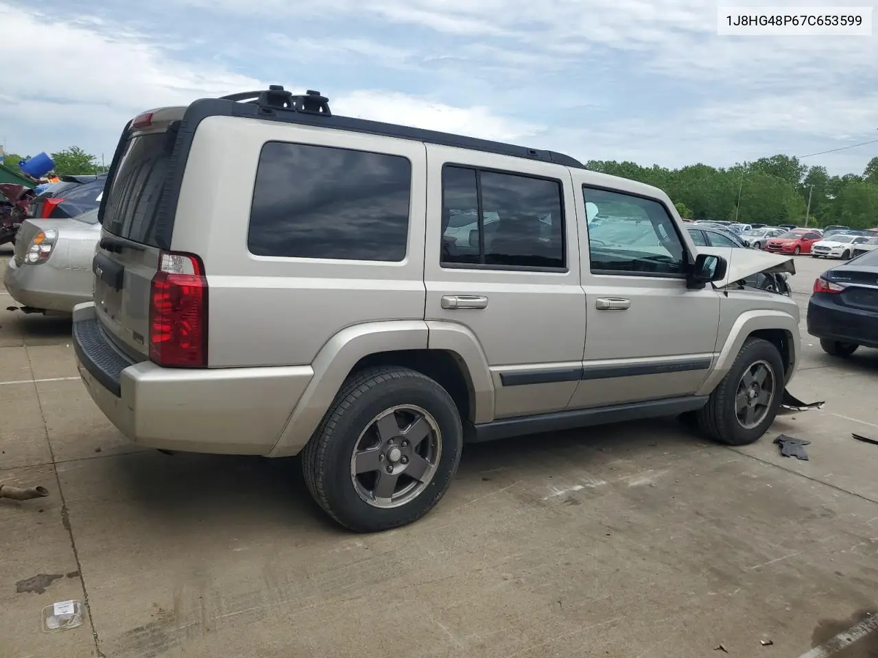 2007 Jeep Commander VIN: 1J8HG48P67C653599 Lot: 55772485