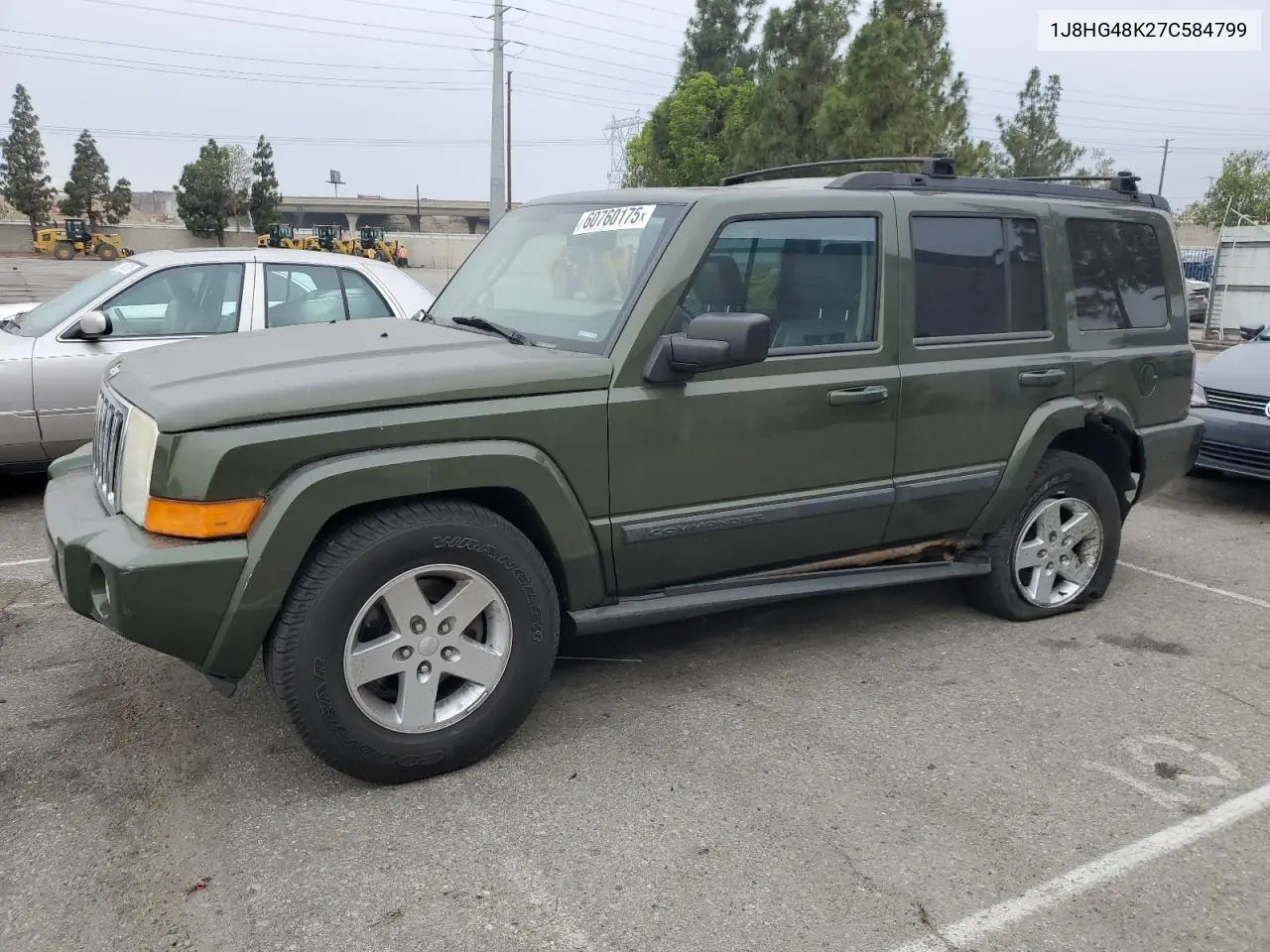 2007 Jeep Commander VIN: 1J8HG48K27C584799 Lot: 60760175