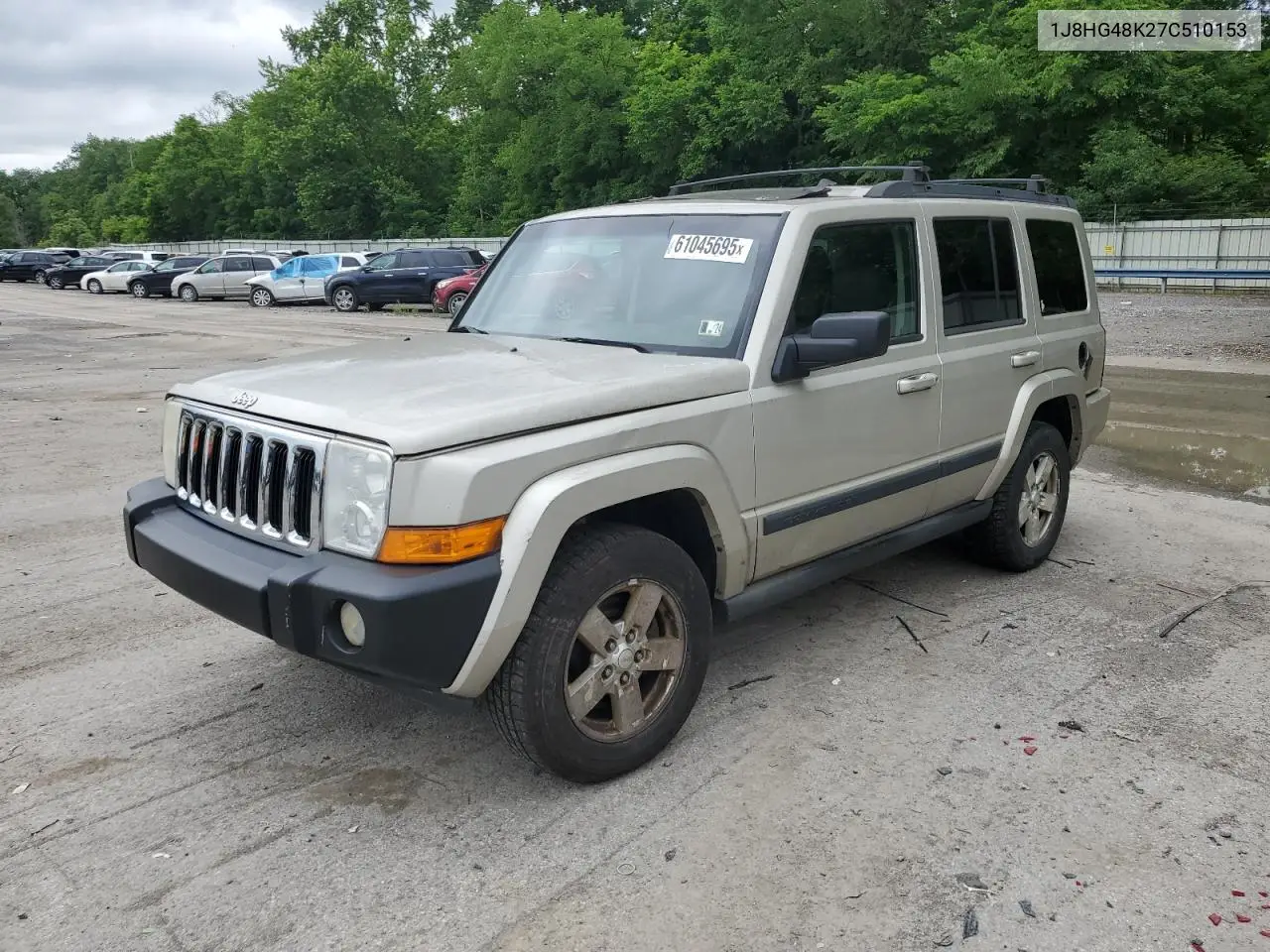2007 Jeep Commander VIN: 1J8HG48K27C510153 Lot: 61045695