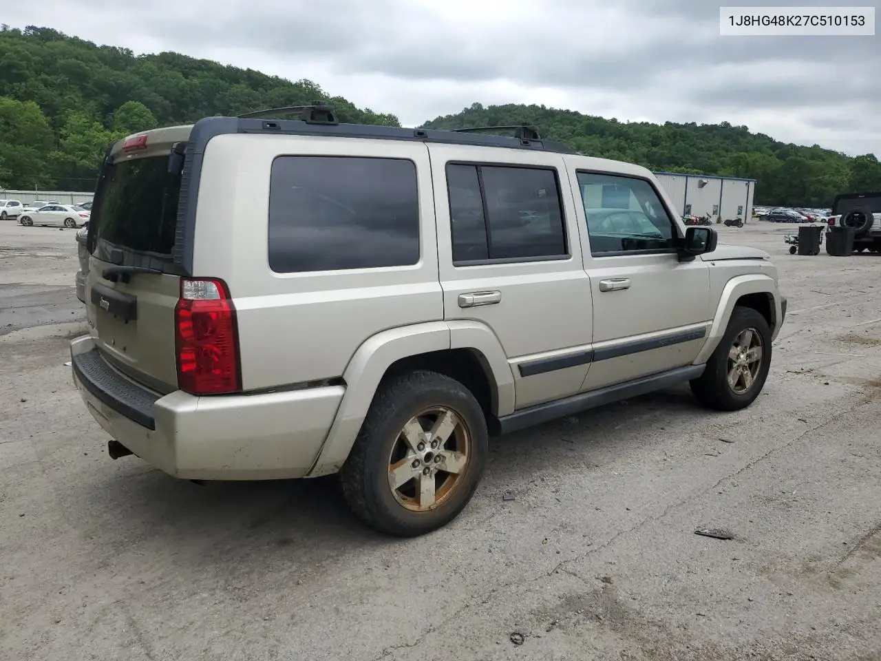 2007 Jeep Commander VIN: 1J8HG48K27C510153 Lot: 61045695
