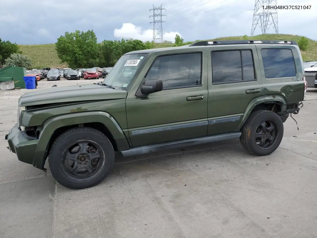 2007 Jeep Commander VIN: 1J8HG48K37C521047 Lot: 61382565