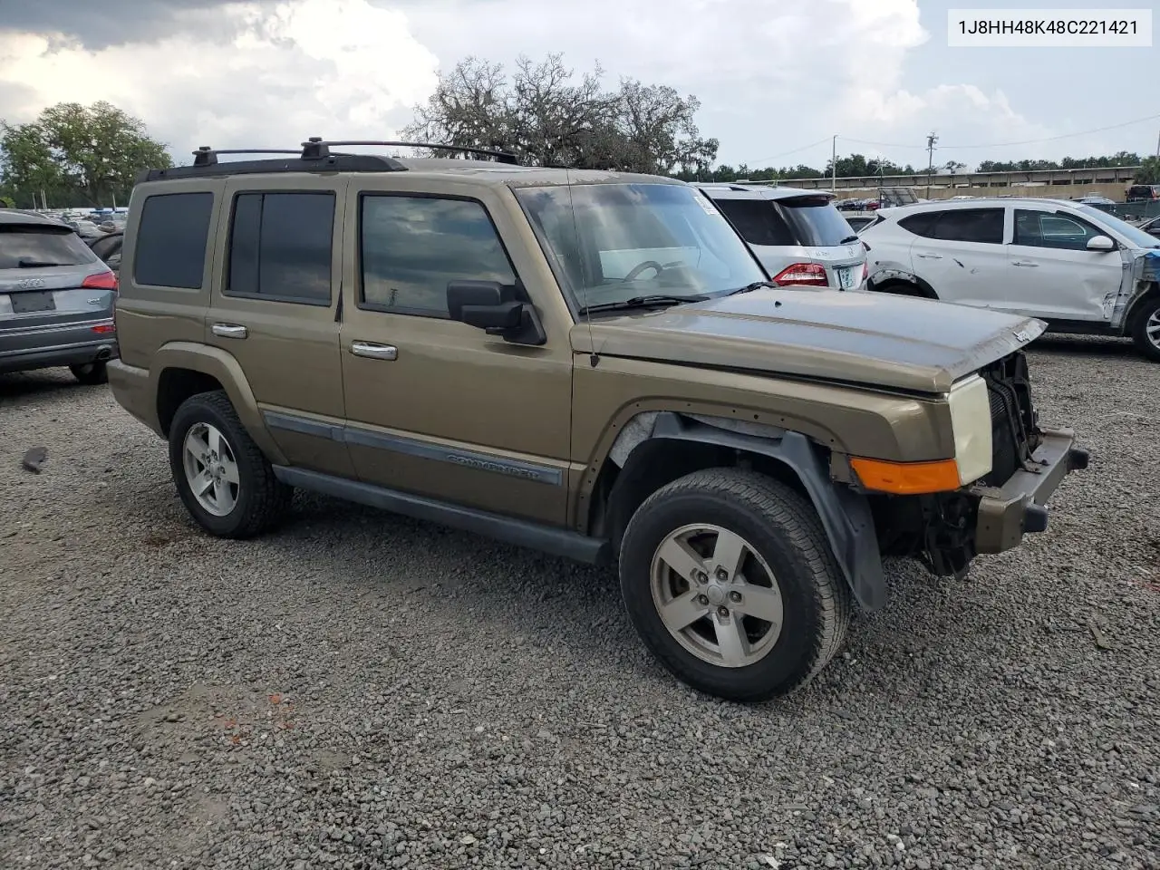 2008 Jeep Commander Sport VIN: 1J8HH48K48C221421 Lot: 46281725