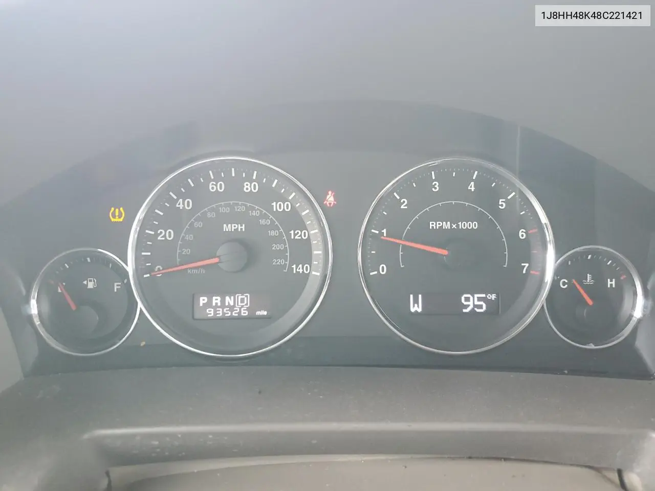 2008 Jeep Commander Sport VIN: 1J8HH48K48C221421 Lot: 46281725