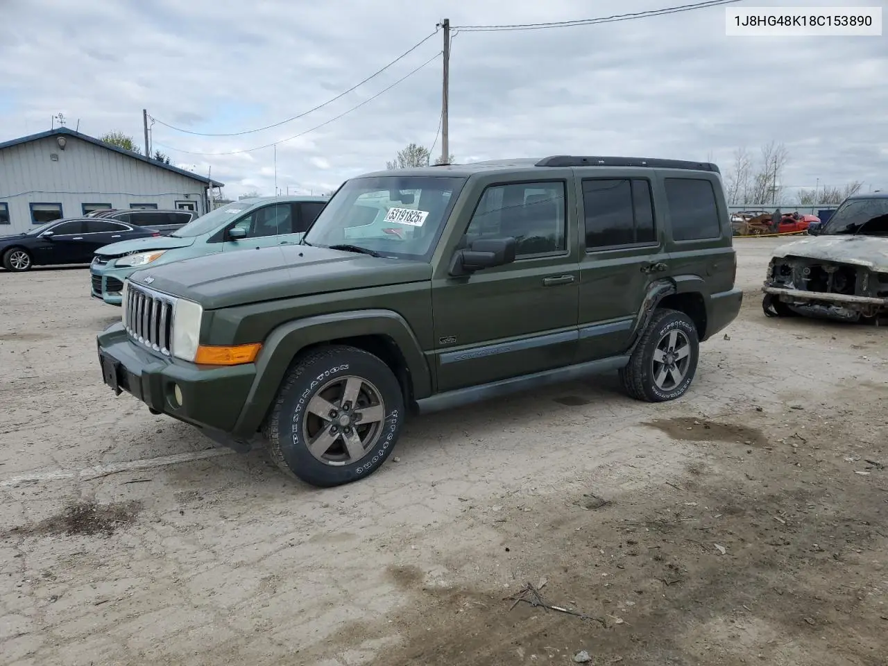 2008 Jeep Commander Sport VIN: 1J8HG48K18C153890 Lot: 53191825
