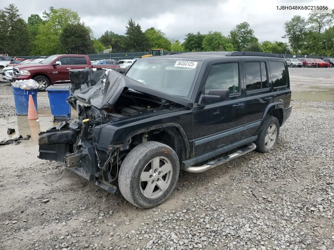 2008 Jeep Commander Sport VIN: 1J8HG48K68C215056 Lot: 56353125