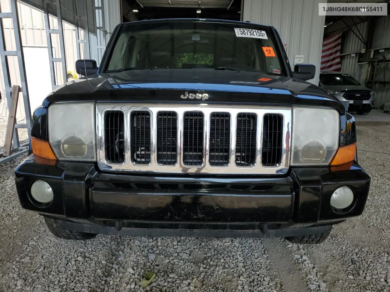 2008 Jeep Commander Sport VIN: 1J8HG48K68C155411 Lot: 58792155