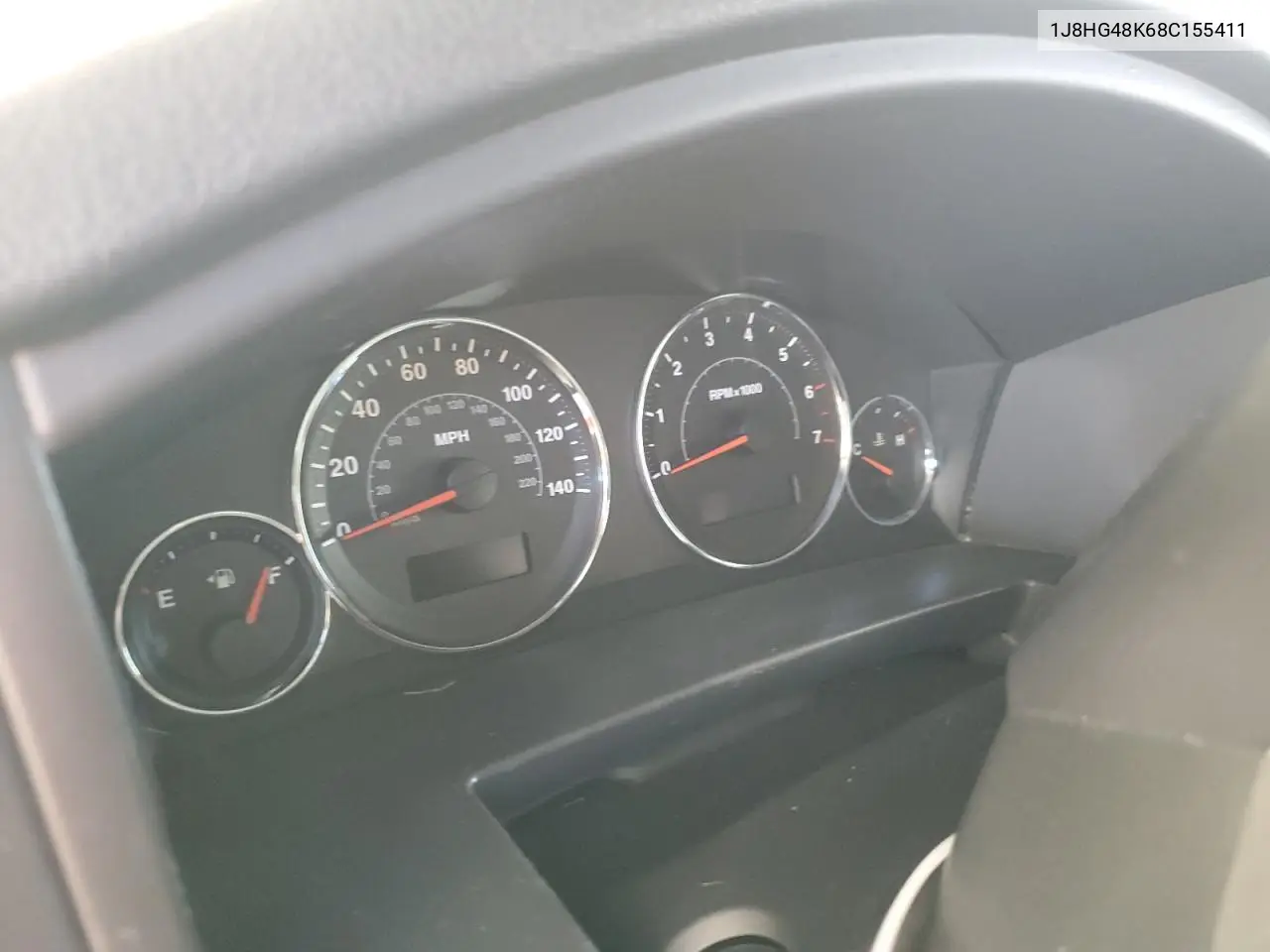2008 Jeep Commander Sport VIN: 1J8HG48K68C155411 Lot: 58792155