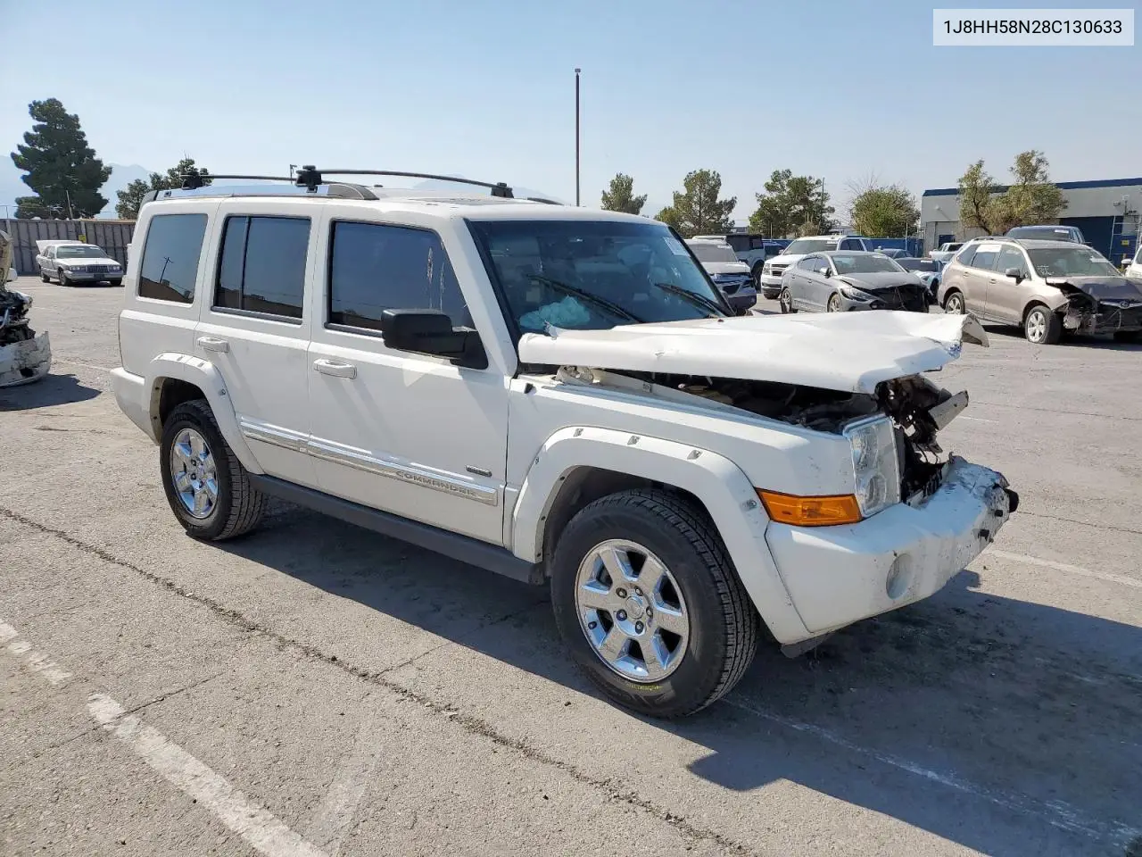 2008 Jeep Commander Limited VIN: 1J8HH58N28C130633 Lot: 61009065