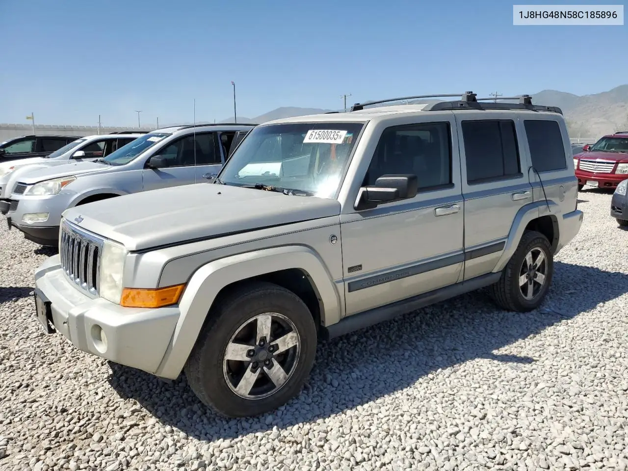 2008 Jeep Commander Sport VIN: 1J8HG48N58C185896 Lot: 61500035