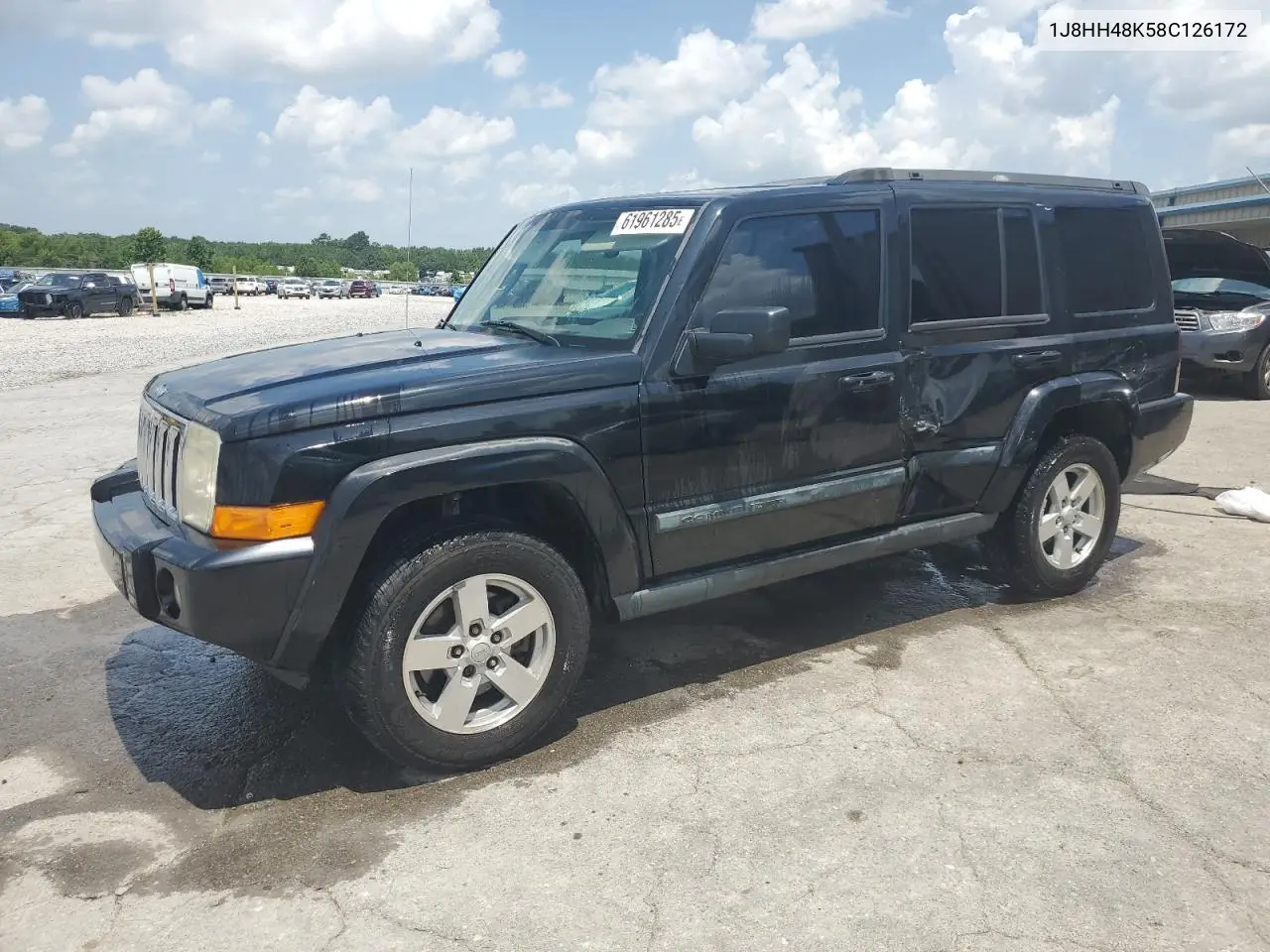 2008 Jeep Commander Sport VIN: 1J8HH48K58C126172 Lot: 61961285