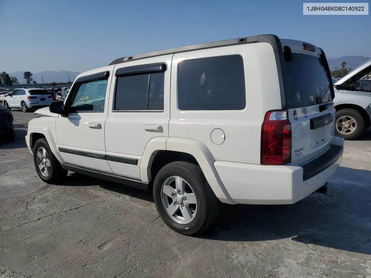 2008 Jeep Commander Sport VIN: 1J8HG48K08C140922 Lot: 62203065